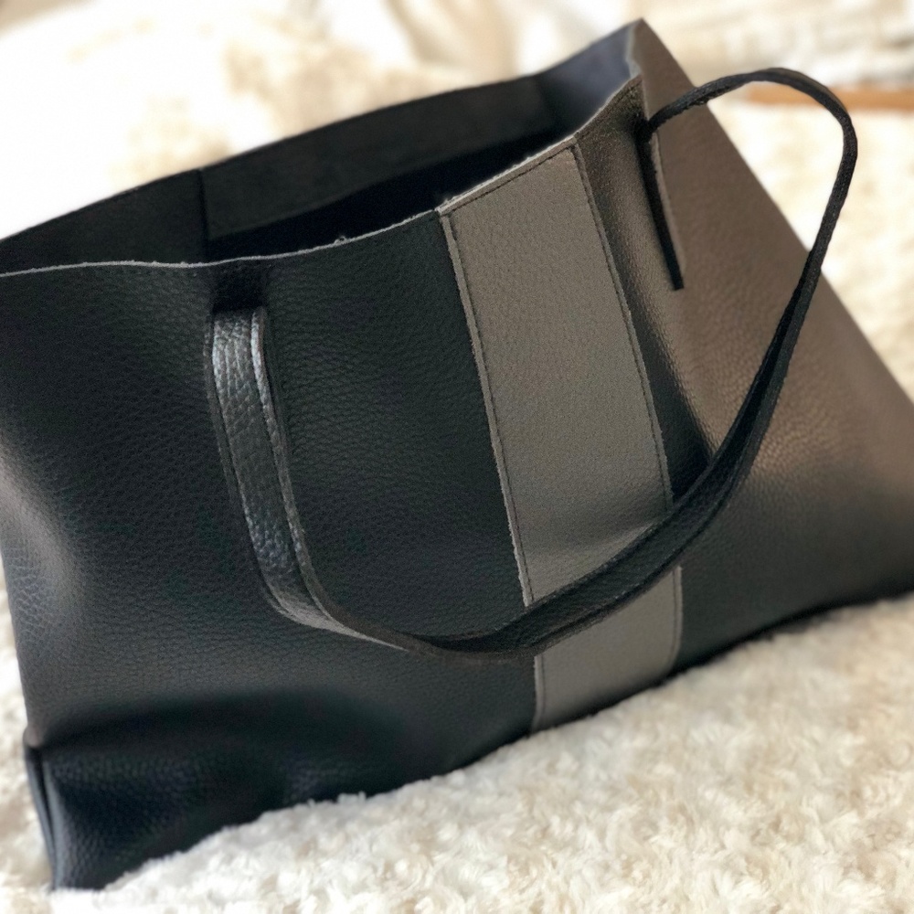 NWOT - Vince Camuto Vegan Leather Black Tote